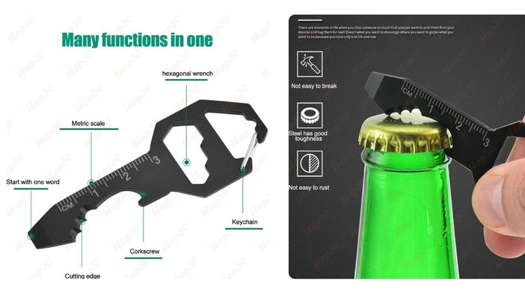 جا کلیدی فلزی چند کاره مدل Multi-Tool Pocket