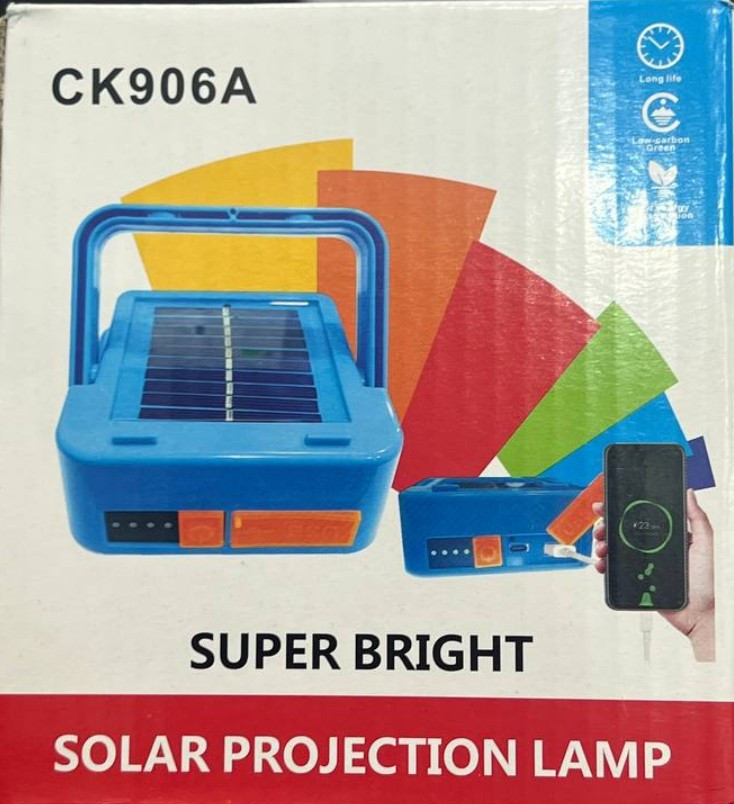 مینی پروژکتور شارژی خورشیدی مدل CK906A