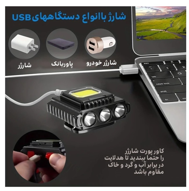 چراغ هدایت پیشانی پنج حالته LY-801
