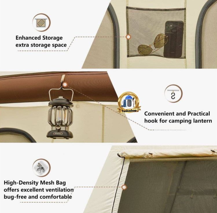 چادر بادی کینگ کمپ مدل KT2316 BEIGE