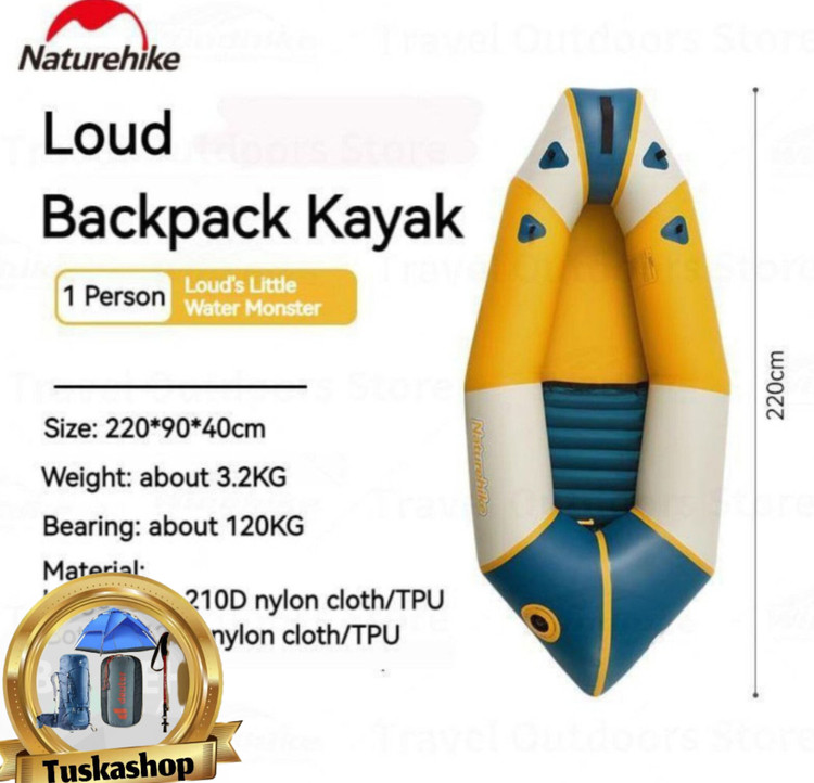 قایق بادی یک نفره نیچرهایک اورجینال مدل CNK2300SS012
