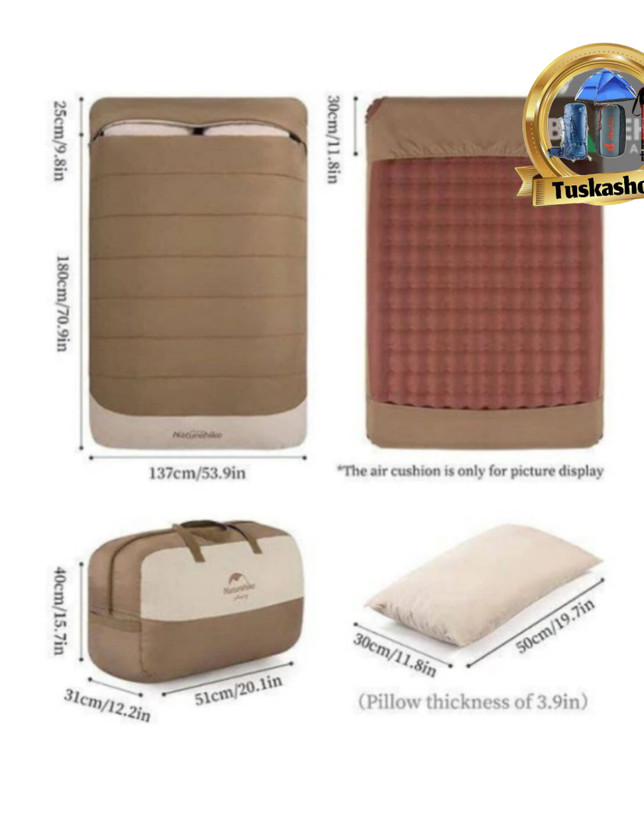 کیسه خواب دونفره نیچرهایک مدل NH21MSD02
