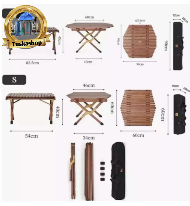 میز چوبی تاشو نیچرهایک مدل NH21JU002