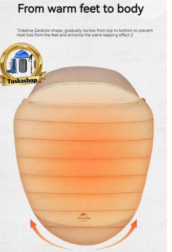 کیسه خواب کمپینگ دو نفره نیچرهایک مدل Snail کد CNH22SD003