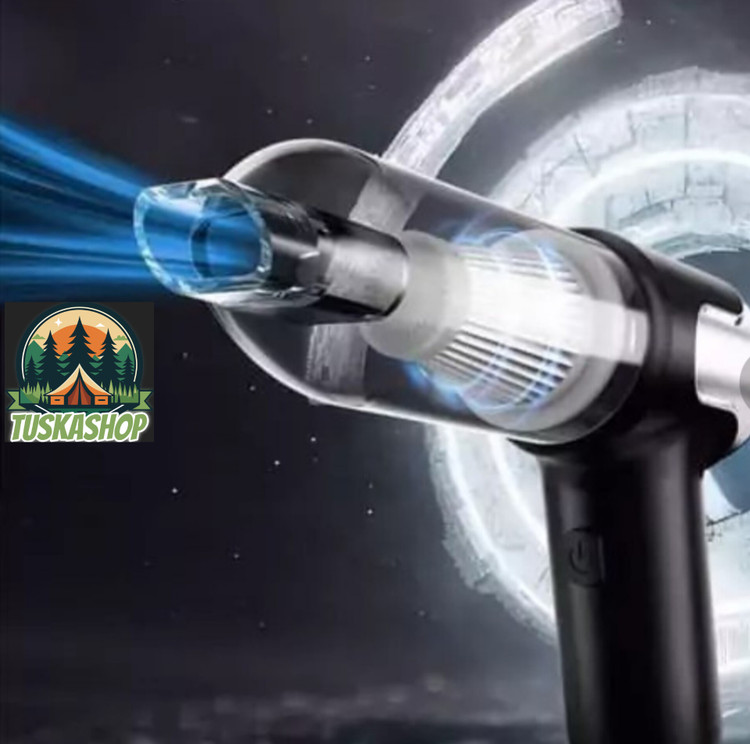 جارو شارژی دو کاره دمنده و مکنده مدل Gun Vacuum ClenerYY031