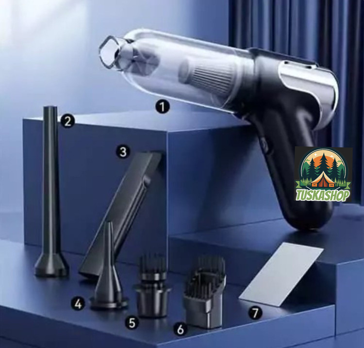 جارو شارژی دو کاره دمنده و مکنده مدل Gun Vacuum ClenerYY031