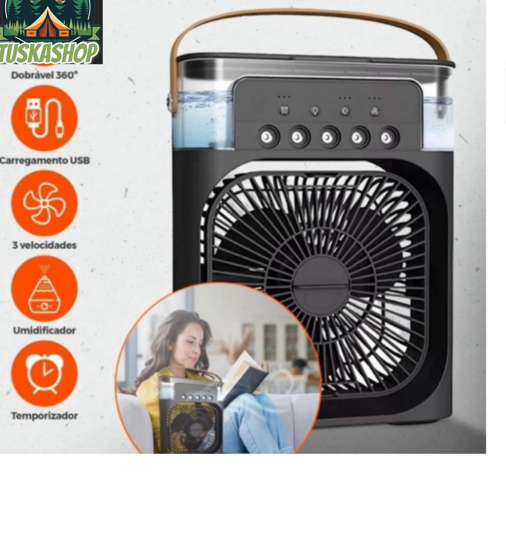پنکه رومیزی مه پاش مدل Air Cooler Fan
