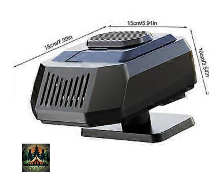 بخاری فندکی خودرو قابل حمل یخ زدایی 12 ولت 200 وات مدل GB-8003