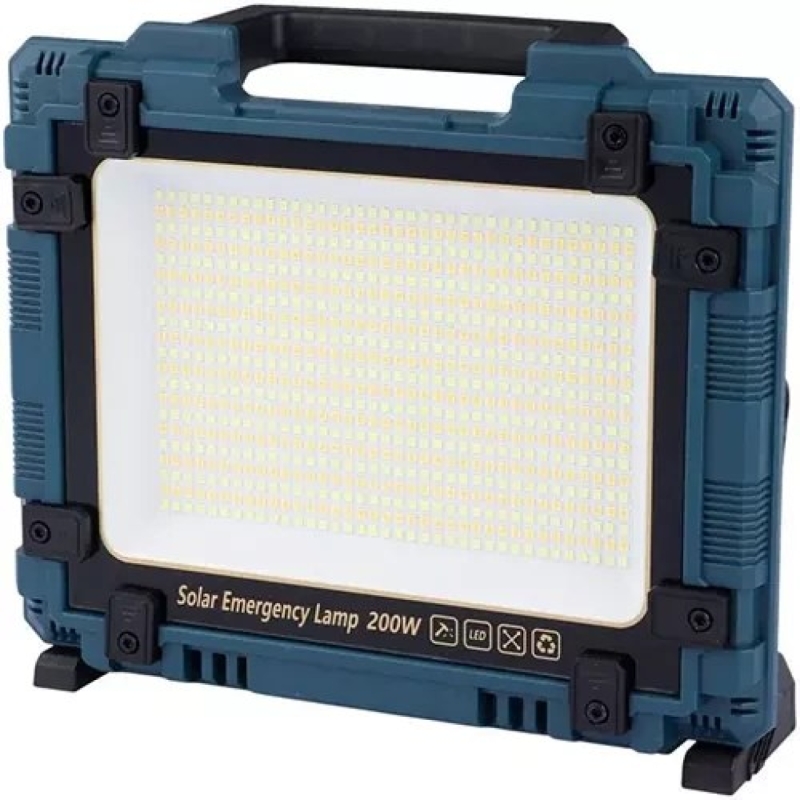 چراغ پرورژکتور شارژَی خورشیدی 200 وات W8109-1