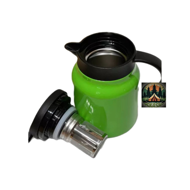 فلاسک چای استیل دوجداره یک لیتری